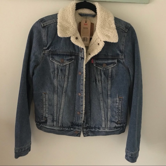 Levi's Jackets & Blazers - Levi’s Sherpa Denim Jacket XS NWT